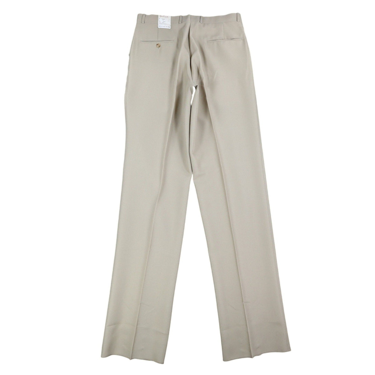 Gino Cappeli Dress Pants Mens 33 Vintage 90s Tan Polyester Pleated Trousers NEW - take2supply