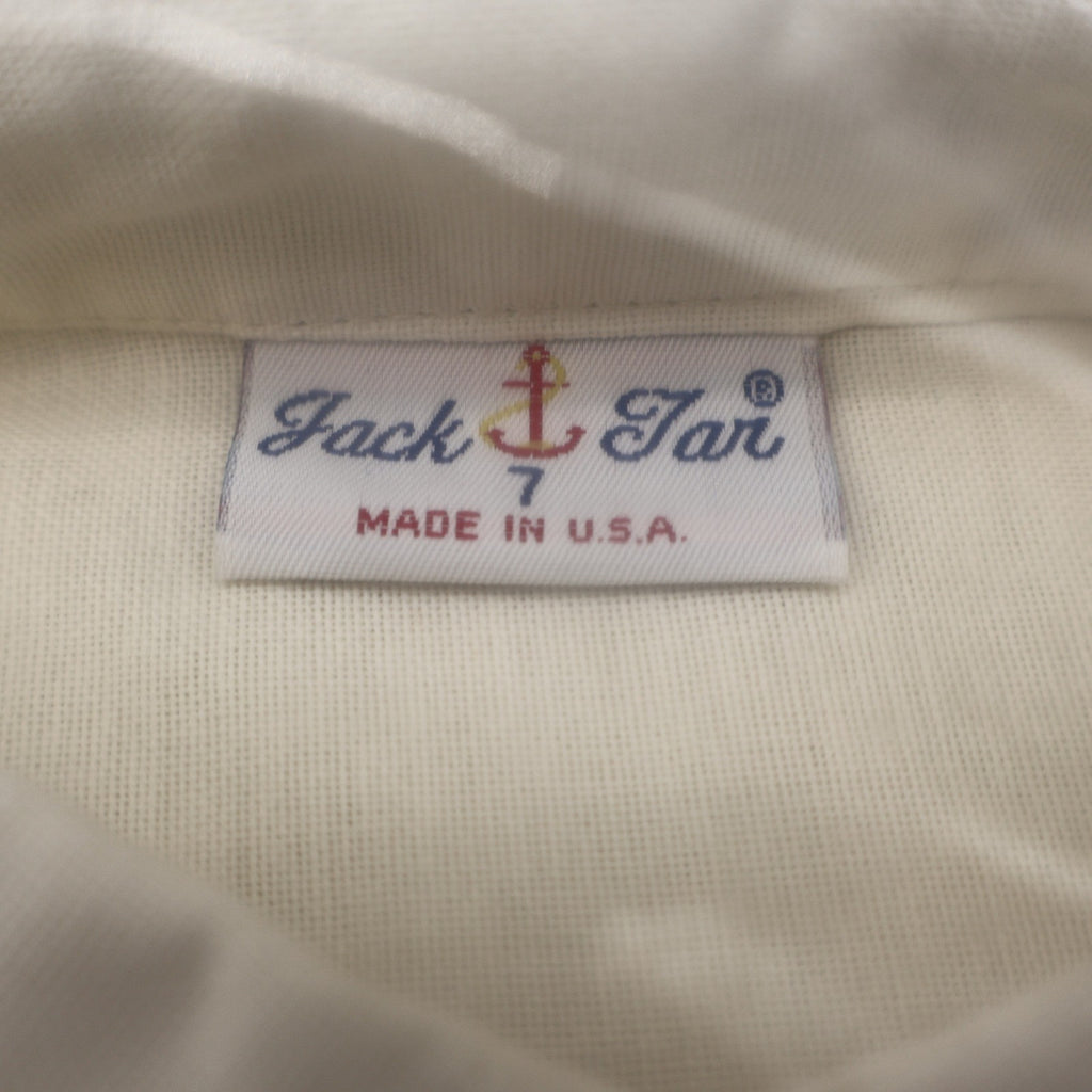 Jack Tar Shirt Boys 7 Cream Ivory Long Sleeve Button Down Cotton Blend USA NWT - take2supply