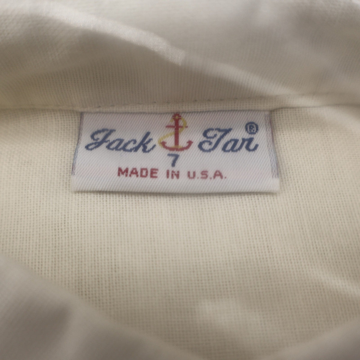 Jack Tar Shirt Boys 7 Cream Ivory Long Sleeve Button Down Cotton Blend USA NWT - take2supply