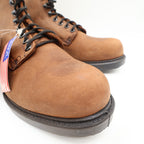 Walker Vintage 90s Work Boots Mens 11 D Brown Leather NWT Made in USA Deadstock - take2supply