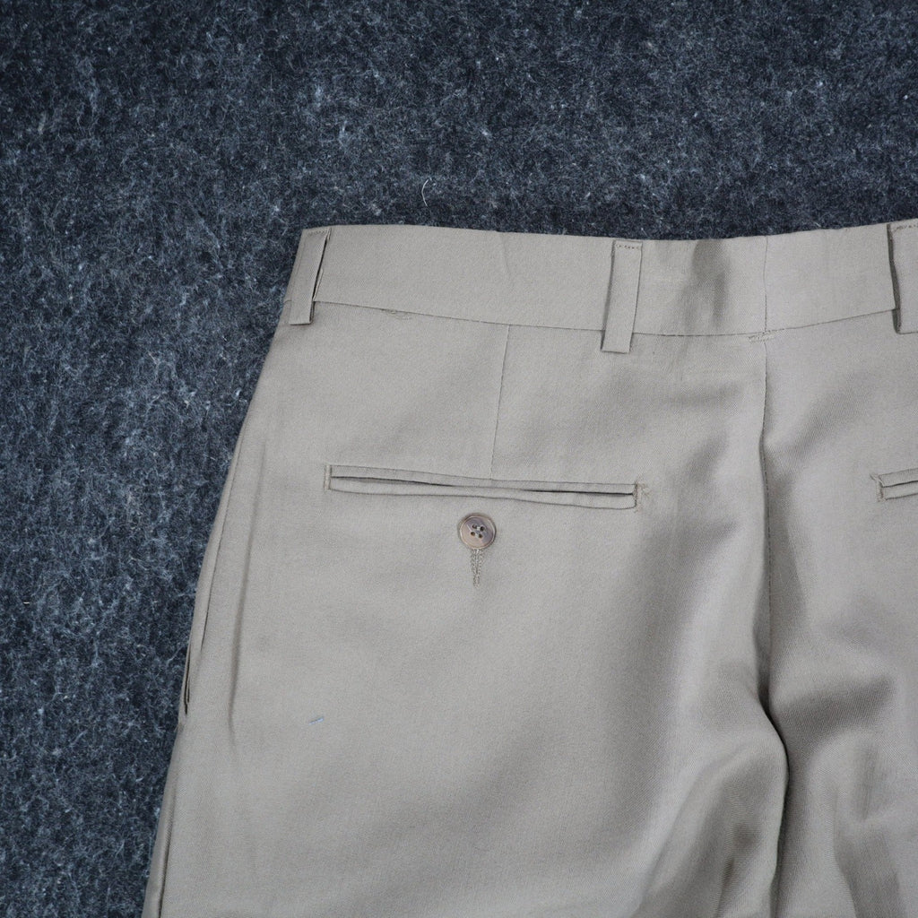 Levi's Travelers Dress Pants Mens 32x32 Vintage 90s Tan Wool Blend Pleated New - take2supply