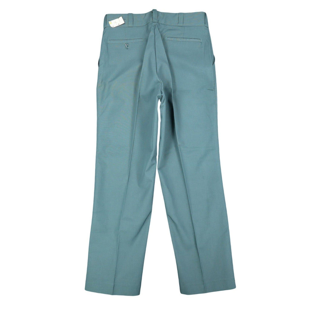 Montgomery Ward Work Pants Mens 32x28 Vintage 70s Teal Green Fortrel Deadstock - take2supply