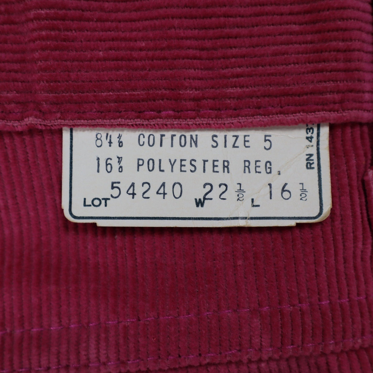Toddly Winks Corduroy Pants Kids 5 Regular Pink Flare USA NWT NOS - take2supply