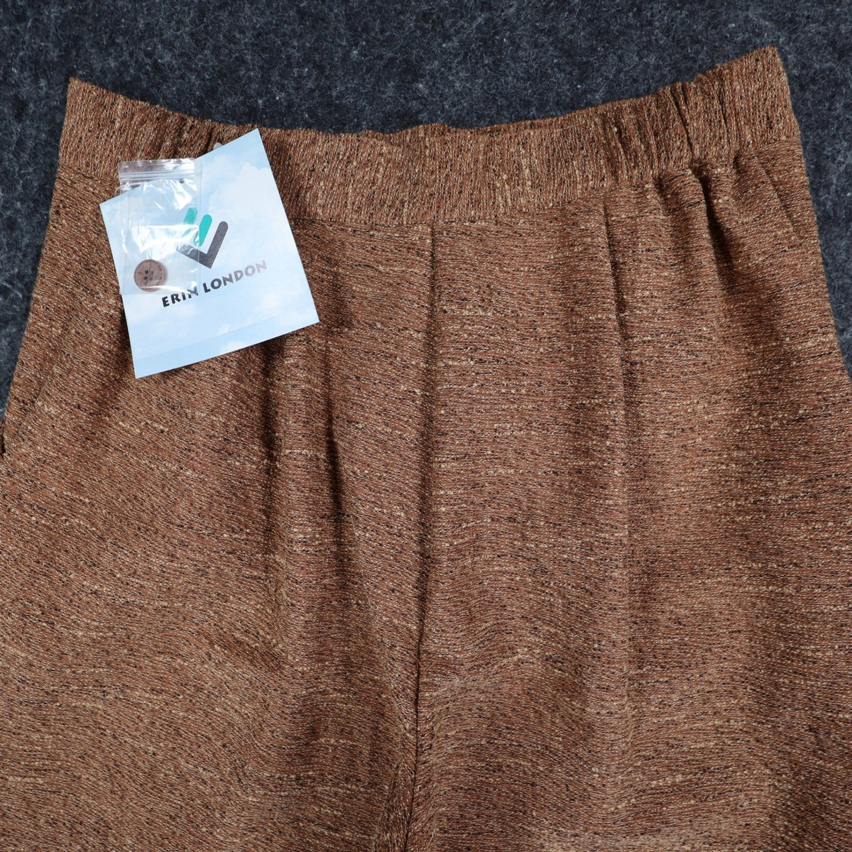 Erin London Pants Womens S Camel Brown Pleated Straight Leg NWT NOS - take2supply