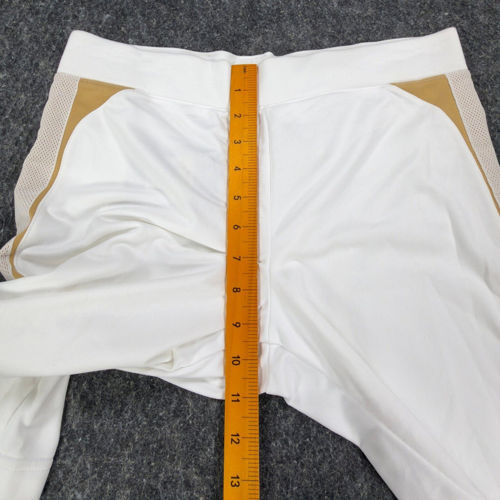 Nike Y2K Dri-FIT Athletic Shorts Womens Small White Gold 238735-100 NWT - take2supply