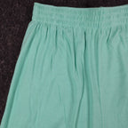 Silhouettes by Kathy Shorts Womens M Vintage 90s Aqua Green Cotton Blend USA - take2supply