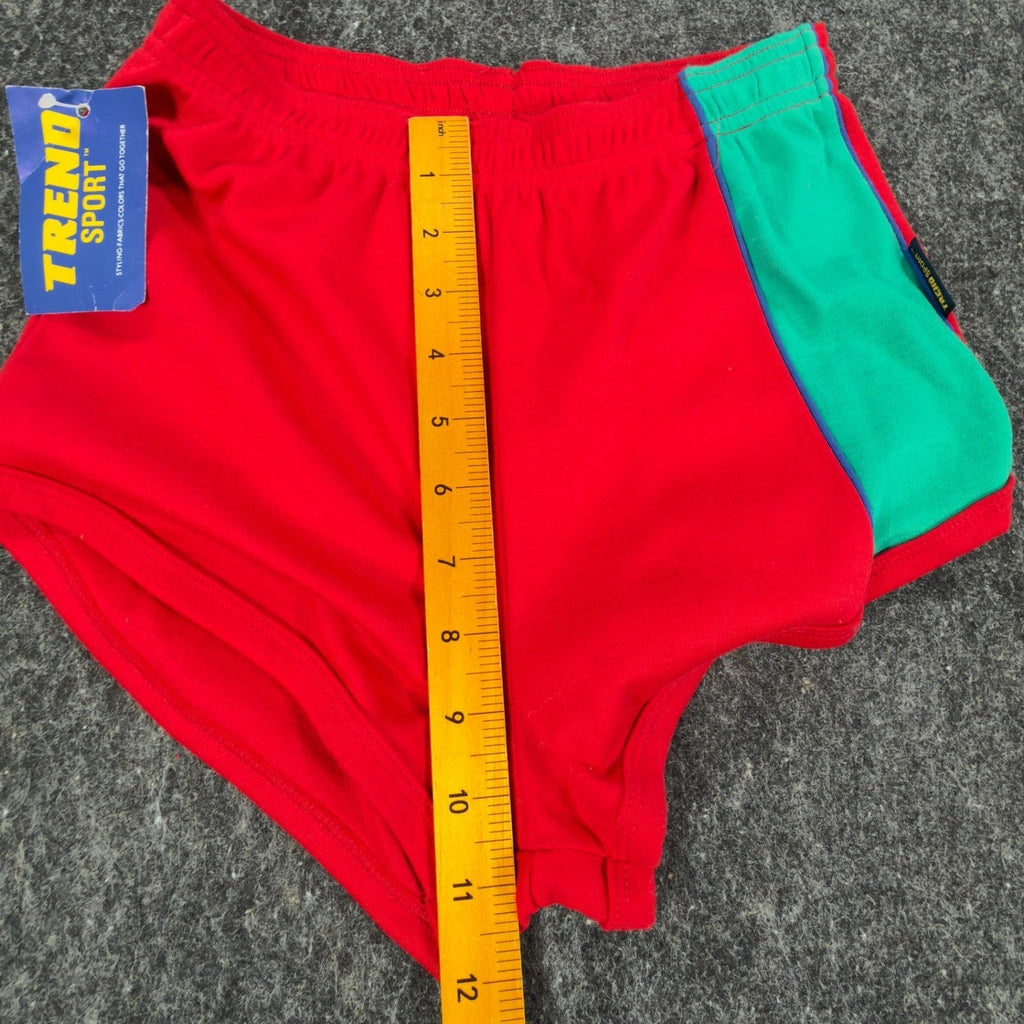 Trend Sport Vintage 80s Shorts Boys Medium 10-12 Red Cotton Blend NWT USA Made - take2supply