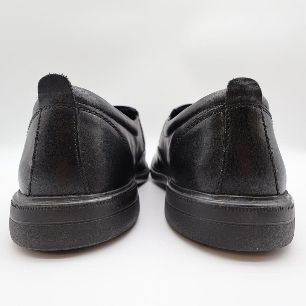 Hush Puppies Platon Hopper Mens 10 Wide Black Leather Slip On Loafer HM01686-001 - take2supply