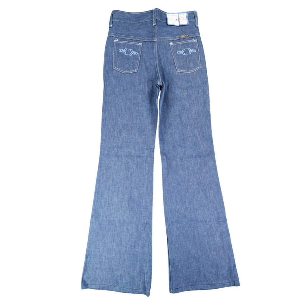 Vintage Young Maverick Boys Jeans Size 8 Blue Flare Leg USA NWT - take2supply