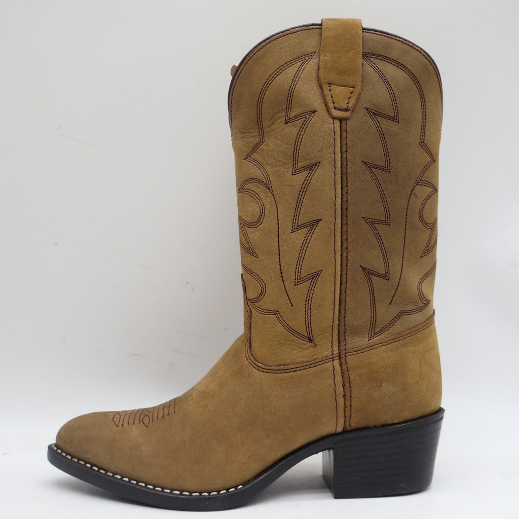 Laredo Western Boots Kids 4.5 D Vintage Tan Leather Deadstock 28-2240 - take2supply