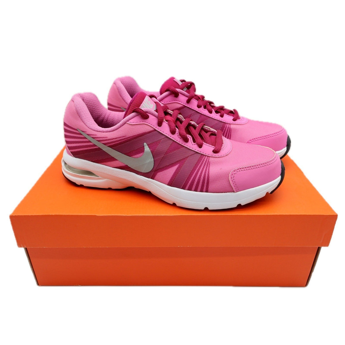 Nike Air Futurun 2 Womens Size 7 Running Shoes Pink Silver 631430-500 New - take2supply