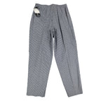 Southern Lady Pants Womens 14 Navy White Gingham Cotton Stretch Side Zip NWT NOS - take2supply