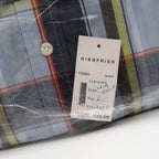 Siegfried & Company Plaid Button Down Shirt Mens Large Navy Blue Cotton NWT - take2supply