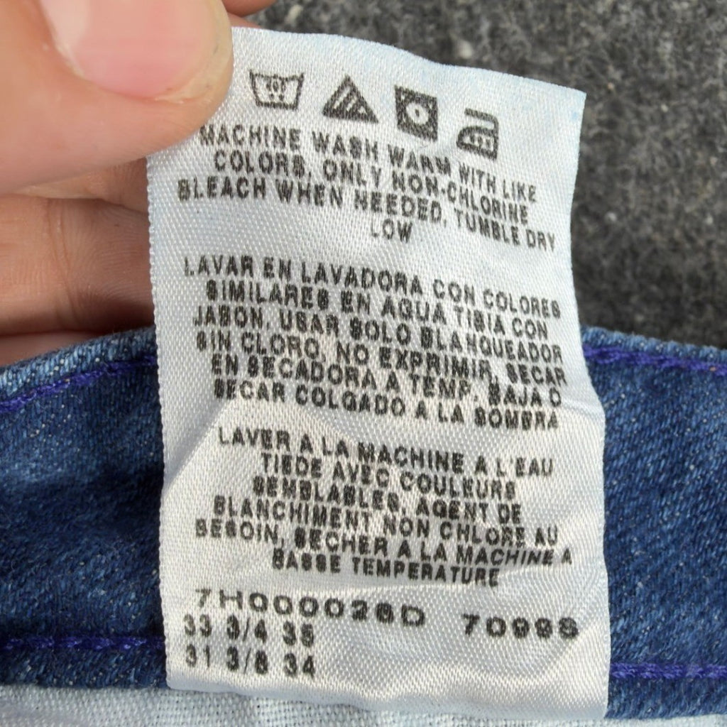 Wrangler Y2K Cowboy Cut Jeans Womens 7/8 x 34 Blue Denim Bootcut NWT - take2supply