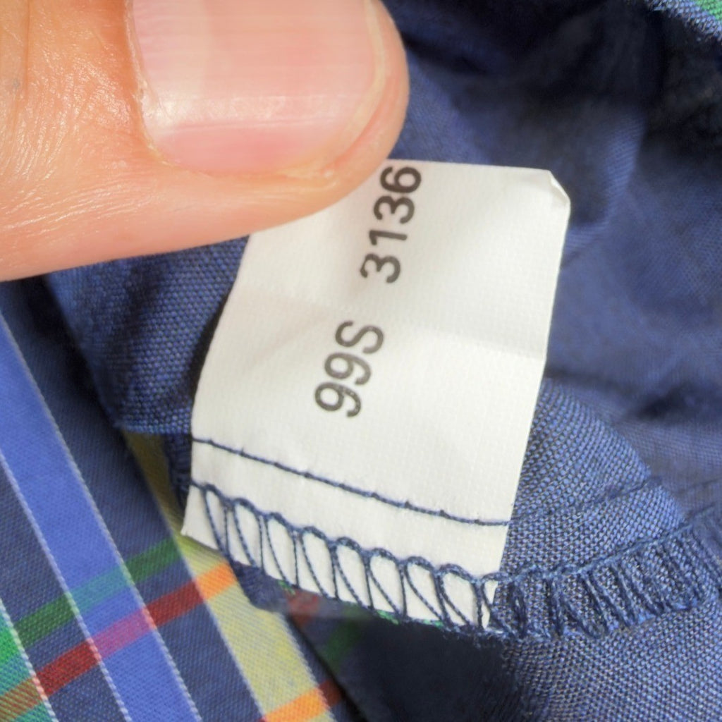 Salmon River Traders 90s Plaid Shirt Mens XL Blue Cotton Blend New C446 - take2supply