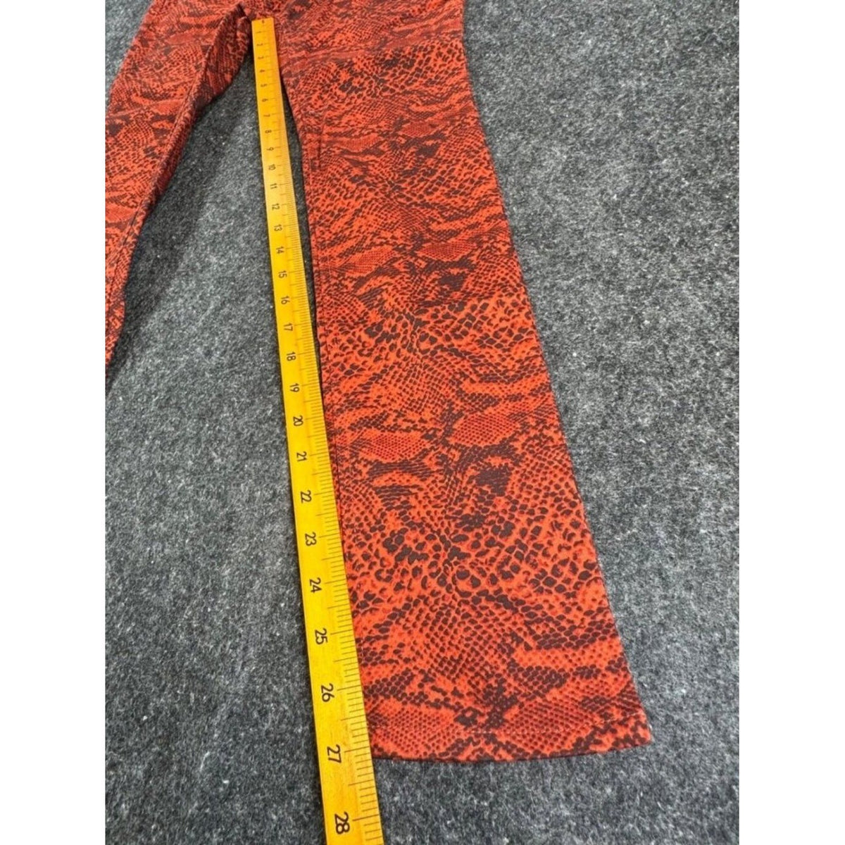 My Michelle Skinny Jeans Girls 14 Red Orange Snakeskin Stretch Denim NWT - take2supply