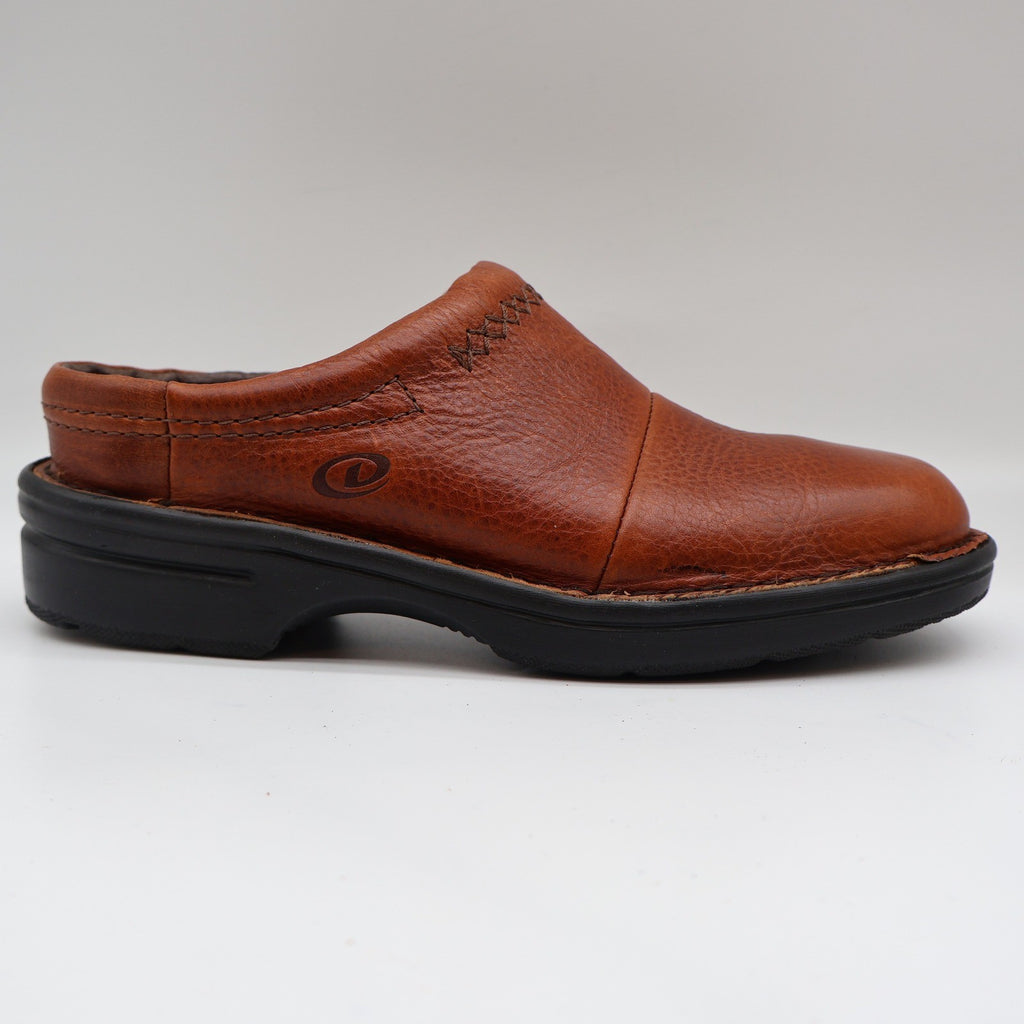 Dexter Escapes Morocco Mules Womens 7 Vintage Cognac Grained Leather Slip On USA - take2supply