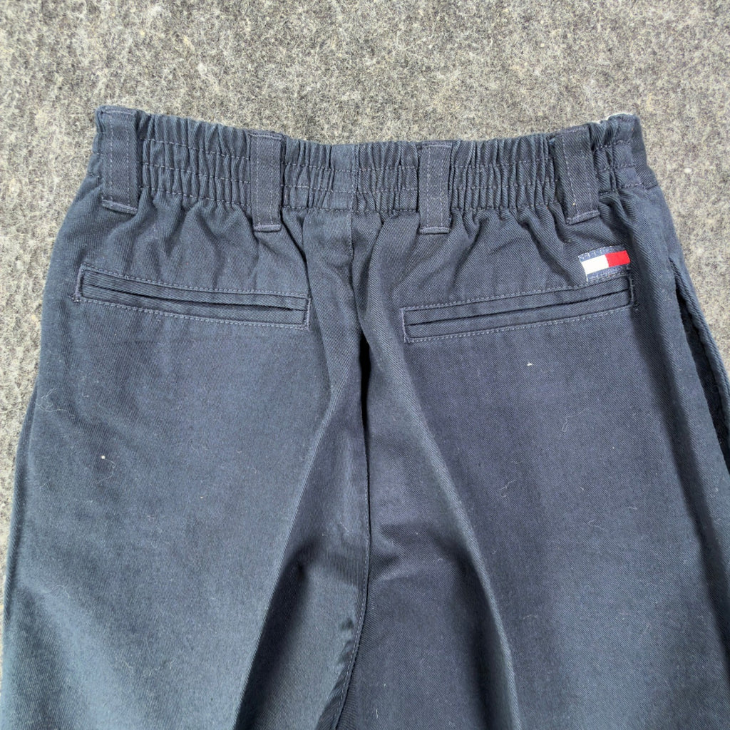 Tommy Hilfiger Y2K Pleated Chino Shorts Kids 6 Navy Blue Cotton NWT - take2supply
