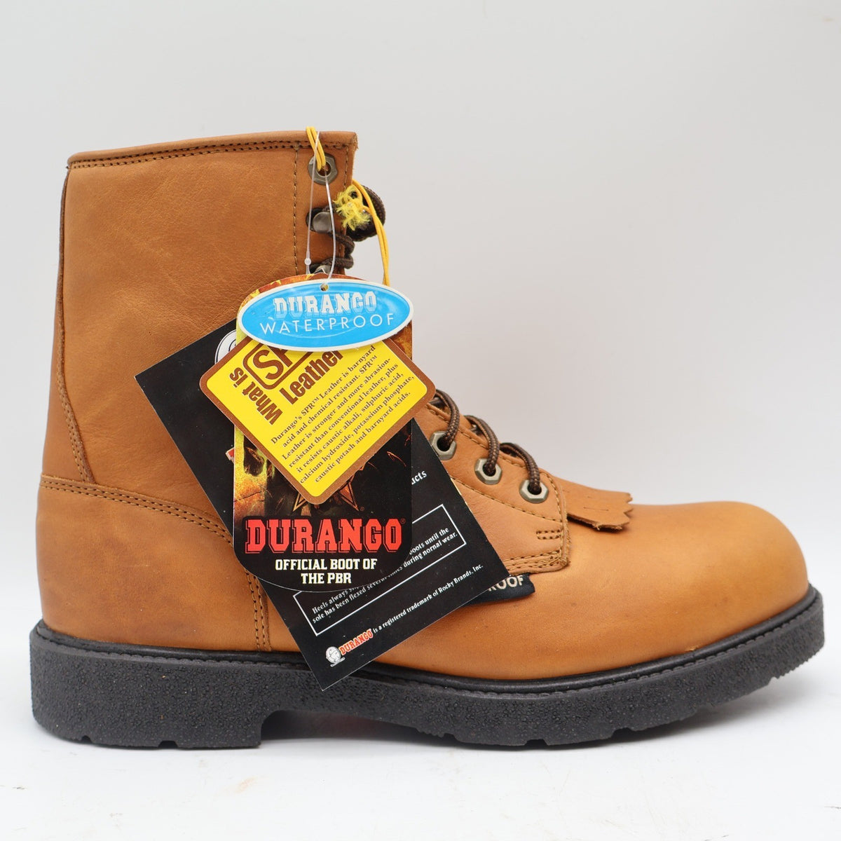 Durango Lacer Work Boots Mens 10D Farm & Ranch Waterproof Steel Toe Tan DB5622 - take2supply