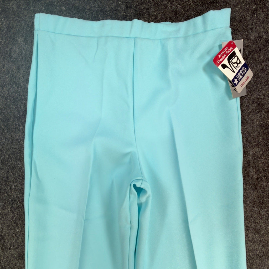 Donnkenny Vintage Pants Girls Size 10 Blue Straight Leg Stretch Made in USA NWT - take2supply