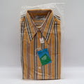 Bellcraft Shirt Boys 10 Mustard Yellow Striped Long Sleeve Point Collar NWT - take2supply