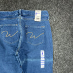 Wrangler Y2K Cowboy Cut Jeans Womens 7/8 x 34 Blue Denim Bootcut NWT - take2supply