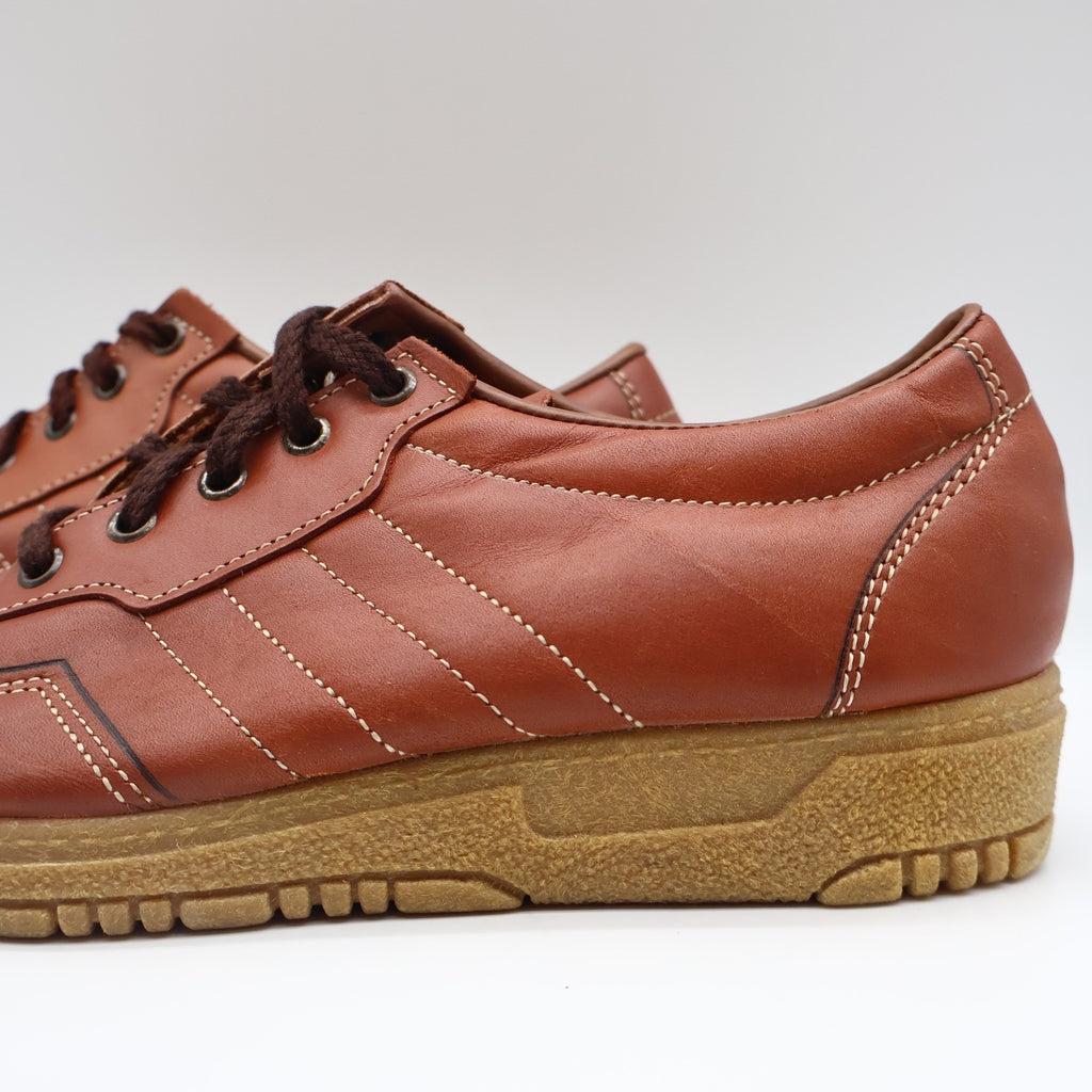 Walker Adirondack Oxford Shoes Mens 7.5 D Vintage Brown Leather Made in USA NOS - take2supply