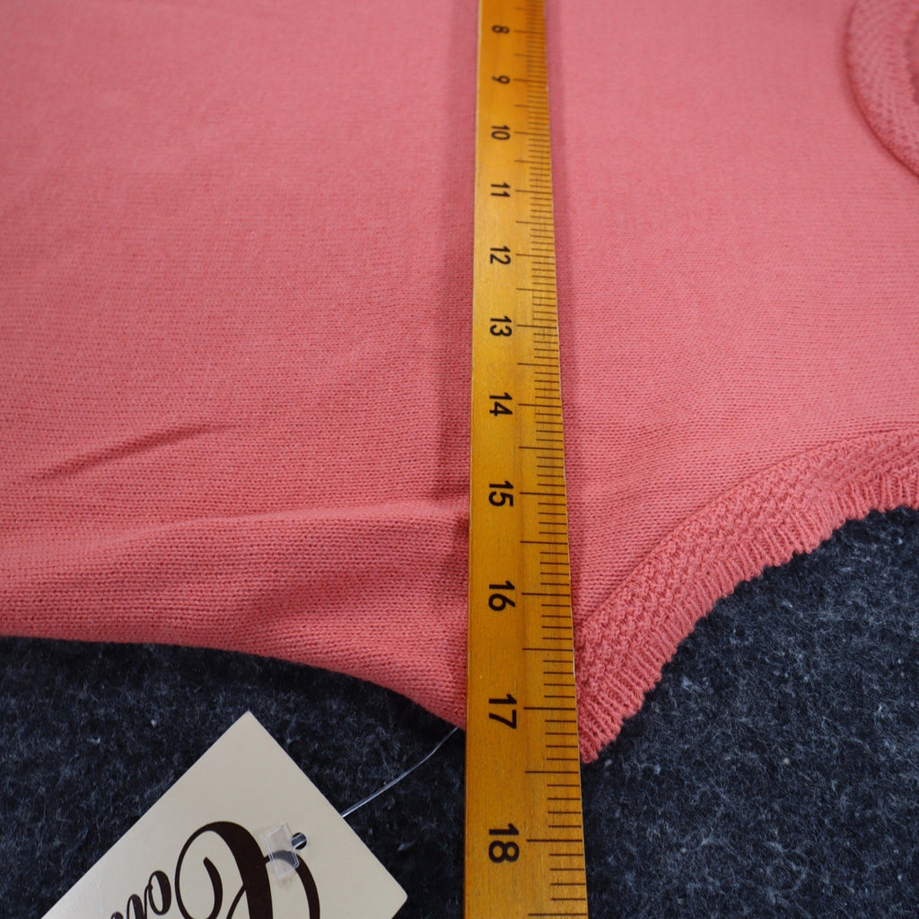 Company Collection Tank Top Women Petite S Coral Pink Knit Shell USA Made NWT - take2supply