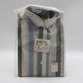 Jack Tar Shirt Boys 3T Blue Green Stripe Short Sleeve Button Down USA NWT - take2supply