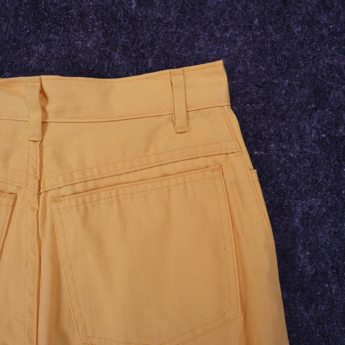 Hang Ten Shorts Womens 3/4 Vintage 90s Yellow Cotton High Rise Made in USA NOS - take2supply