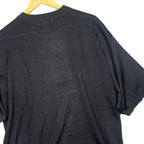 Irvine Park Mens XLG Black Cable Knit Short Sleeve Sweater Top - take2supply