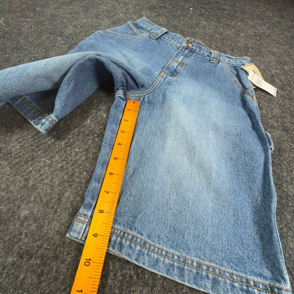 John Deere Y2K Carpenter Denim Shorts Boys 12 Stone Wash Cotton NWT Deadstock - take2supply