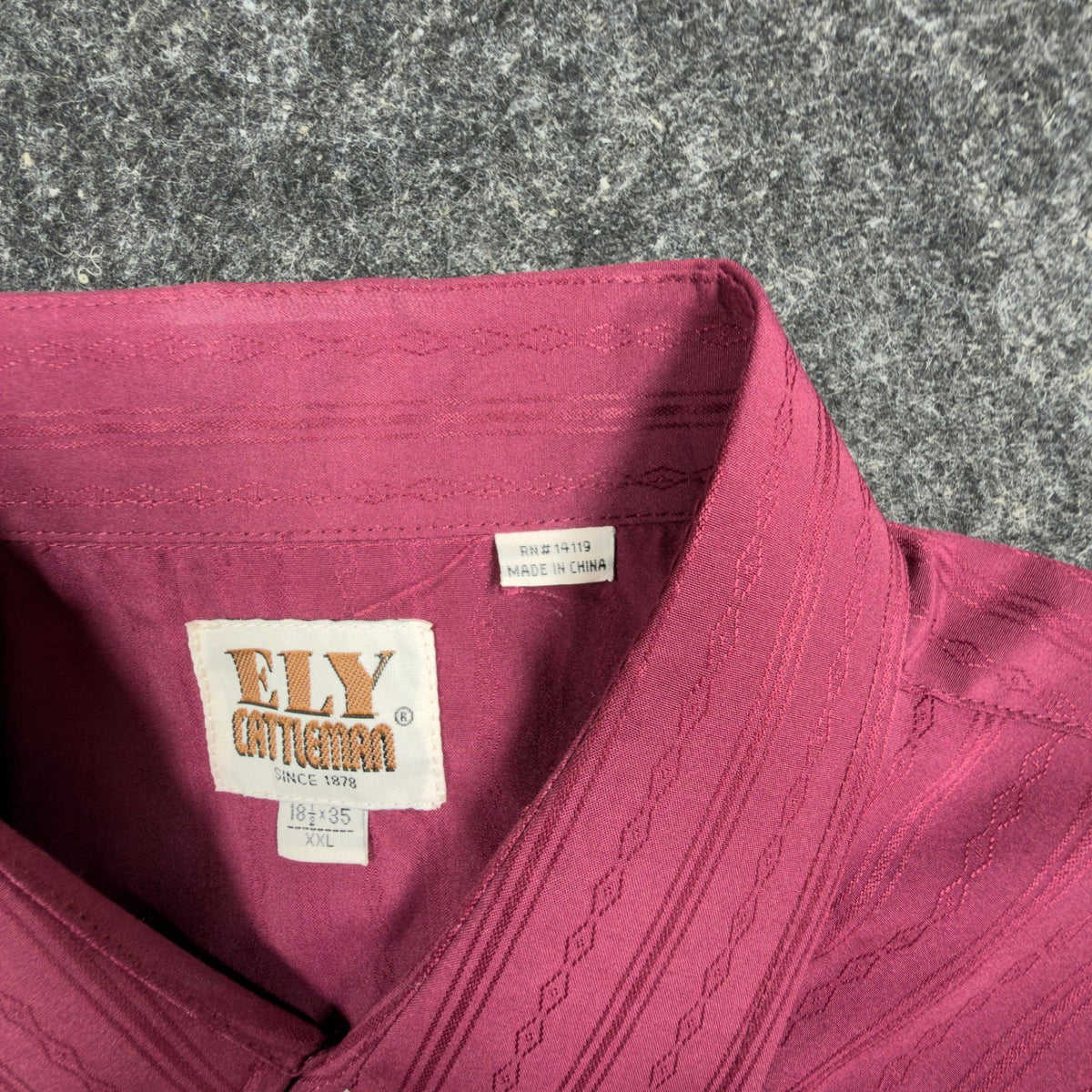ELY CATTLEMAN Modern Western Shirt Mens XXL Burgundy Pearl Snap NWT - take2supply