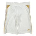 Nike Y2K Dri-FIT Athletic Shorts Womens Small White Gold 238735-100 NWT - take2supply