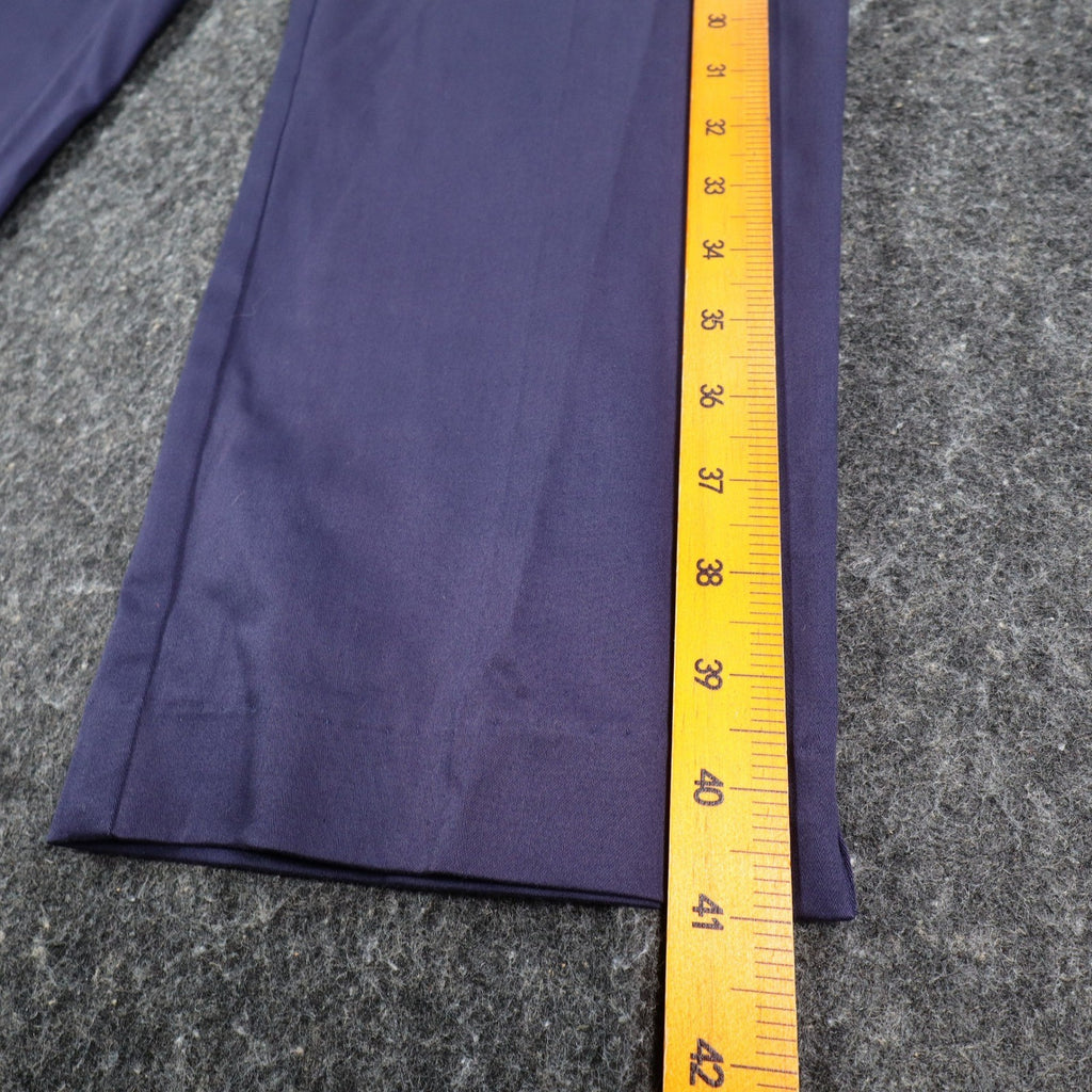 Southern Lady Pants Womens 6 Navy Cotton Stretch Straight Leg Side Zip NWT 570J - take2supply
