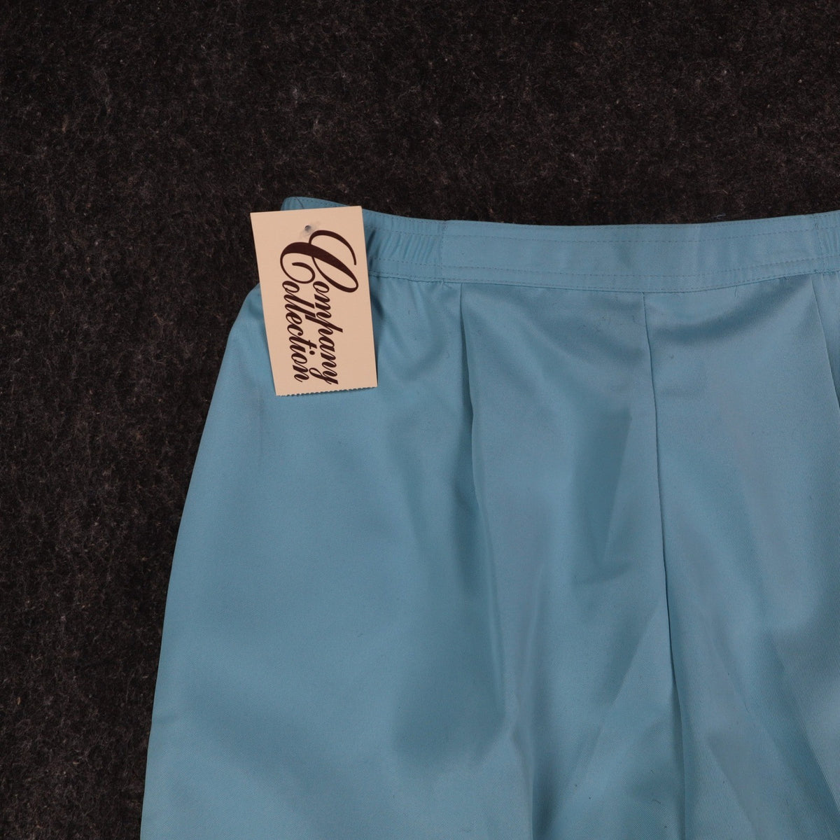 Company Collection Vintage Trousers Womens 12 Blue Polyester Pleated Wide Leg - take2supply