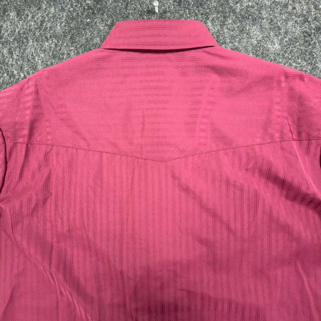 ELY CATTLEMAN Modern Western Shirt Mens XXL Burgundy Pearl Snap NWT - take2supply