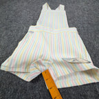 Maverick 1980s Vintage Striped Shortalls Girls 5 Pastel Multi NWT - take2supply
