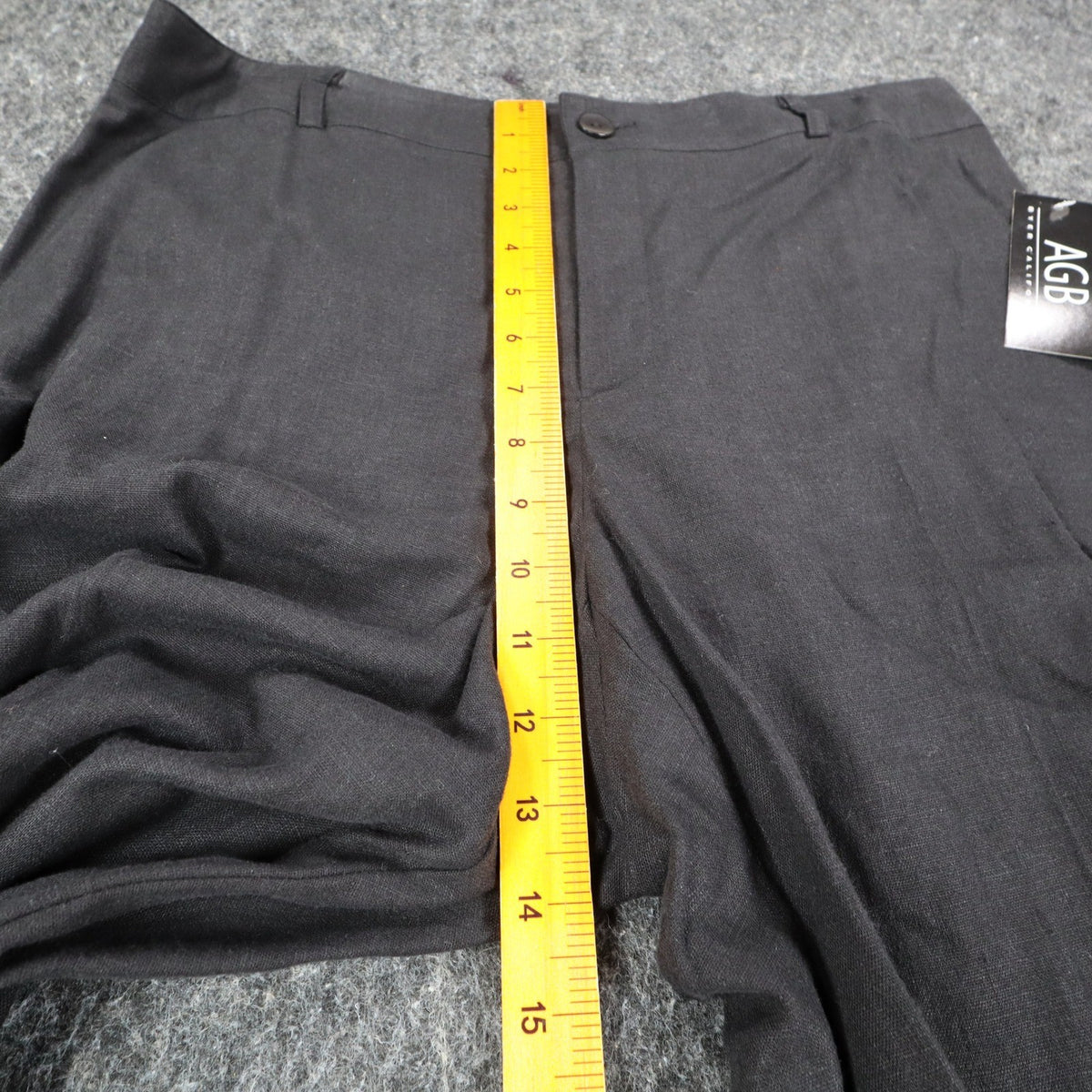 AGB Byer California Cargo Pants Womens 12 Vintage Y2K Black Linen Rayon Utility - take2supply