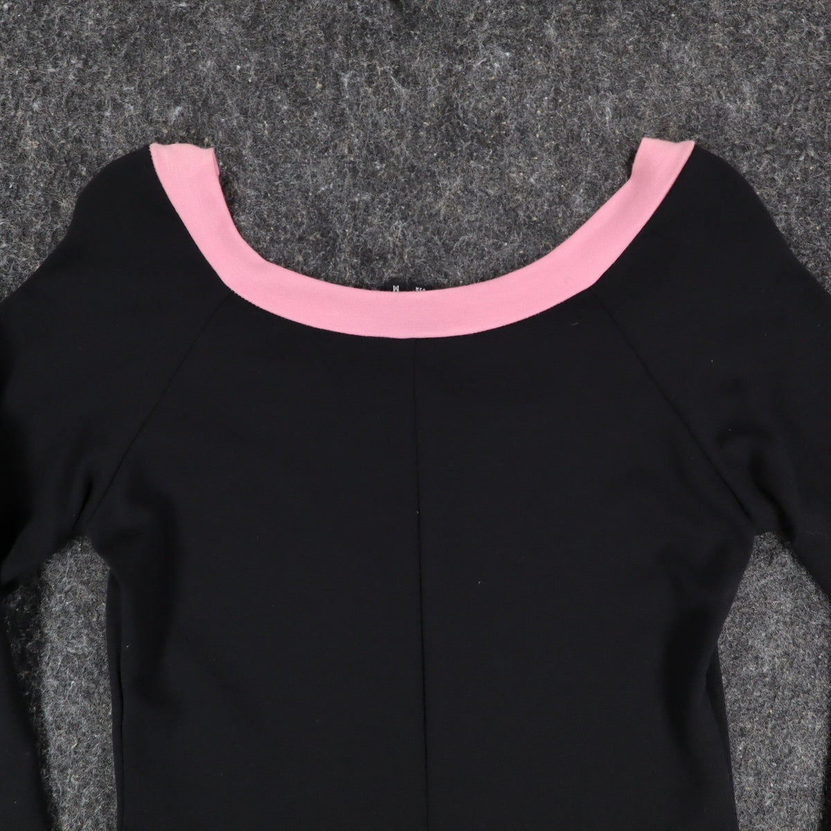 My Michelle Dress Medium Black Pink Bow 3/4 Sleeve Y2K Drop Waist NWT USA Made - take2supply