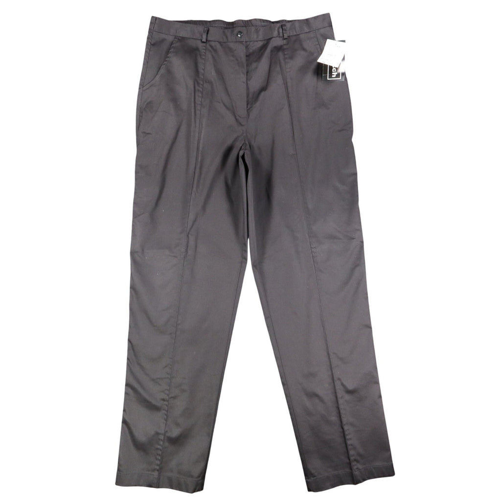 N Touch Straight Leg Pants Womens XL Black Cotton Stretch World Travel C872 - take2supply