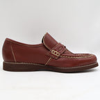 Wrangler Loafers Mens 7.5 M Vintage 70s Deadstock Brown Leather Moc Toe 96-5527 - take2supply