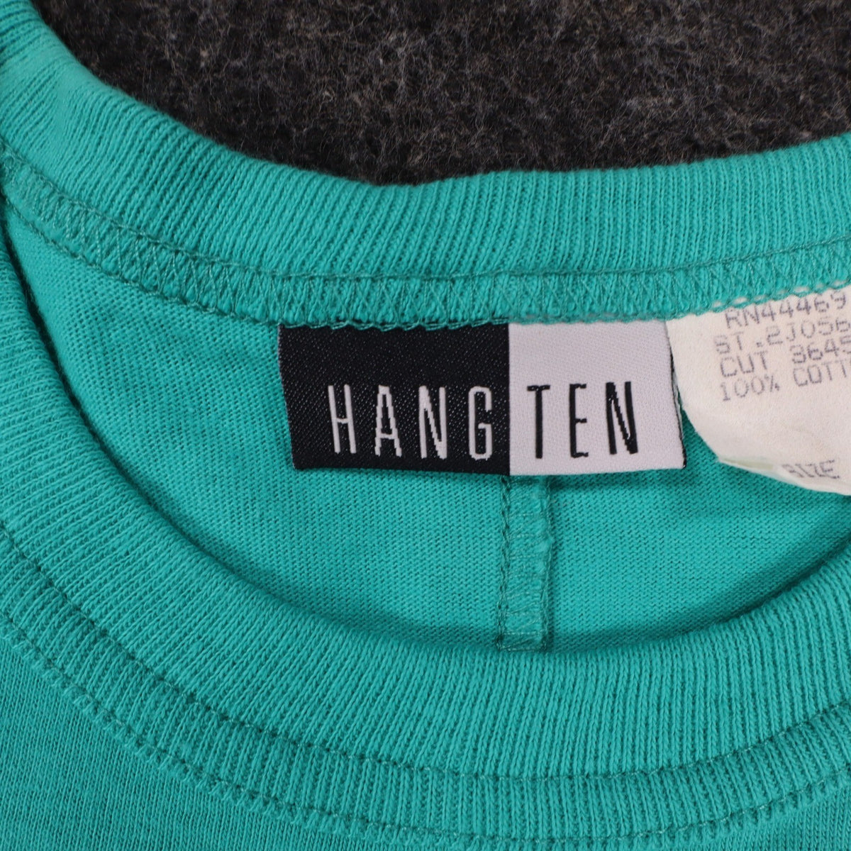 Hang Ten Tank Top Womens XS Vintage 90s Teal Cotton A-Line Sleeveless USA Made - take2supply