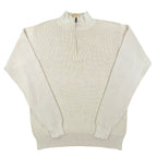 F/X Fusion Quarter Zip Sweater Mens Medium Putty Cotton Sandwash NWT C692 - take2supply