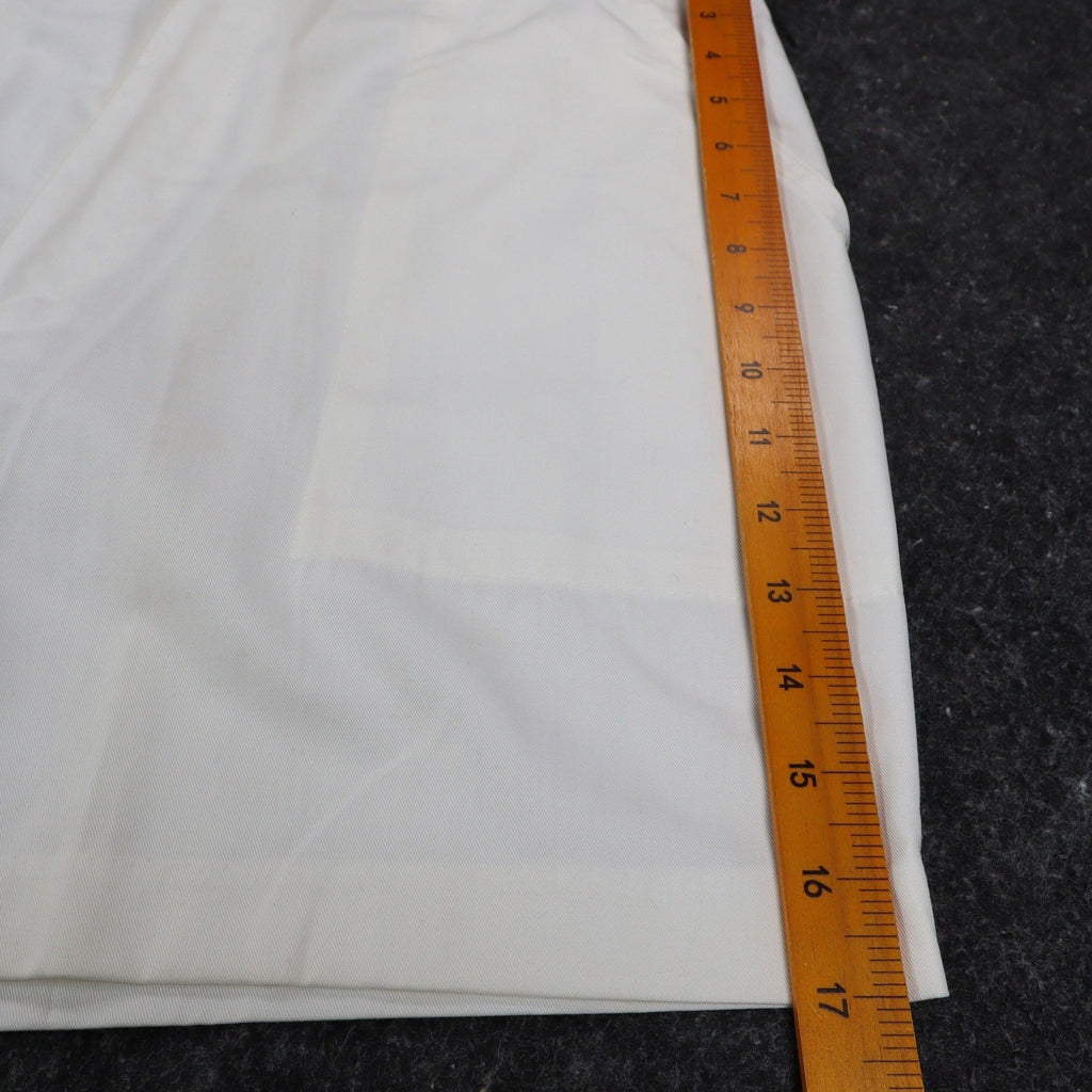 Jantzen Vintage Shorts Mens 38 White Poly Cotton Elastic Back Casual RN 37966 - take2supply