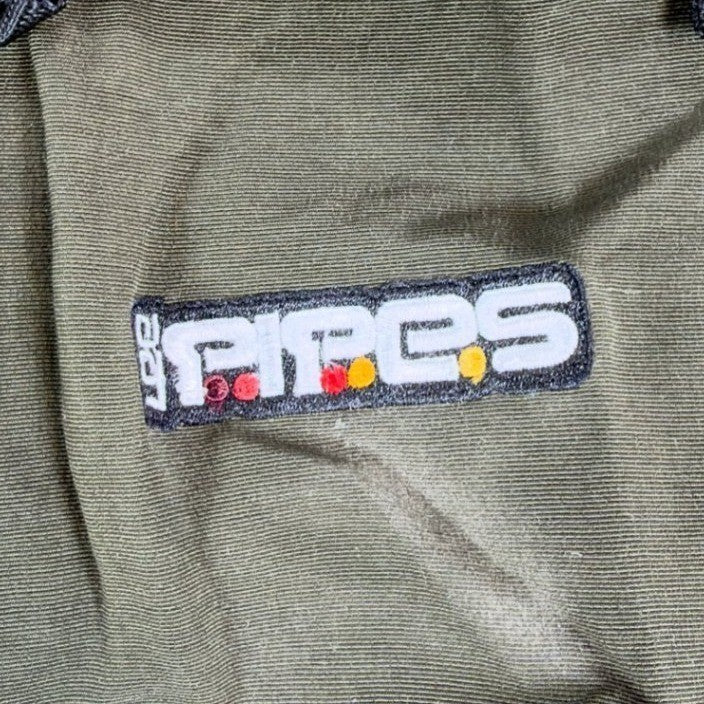Lee Pipes Cargo Pants Boys 12 Vintage 90s Y2K Olive Green Zip Off Convertible - take2supply