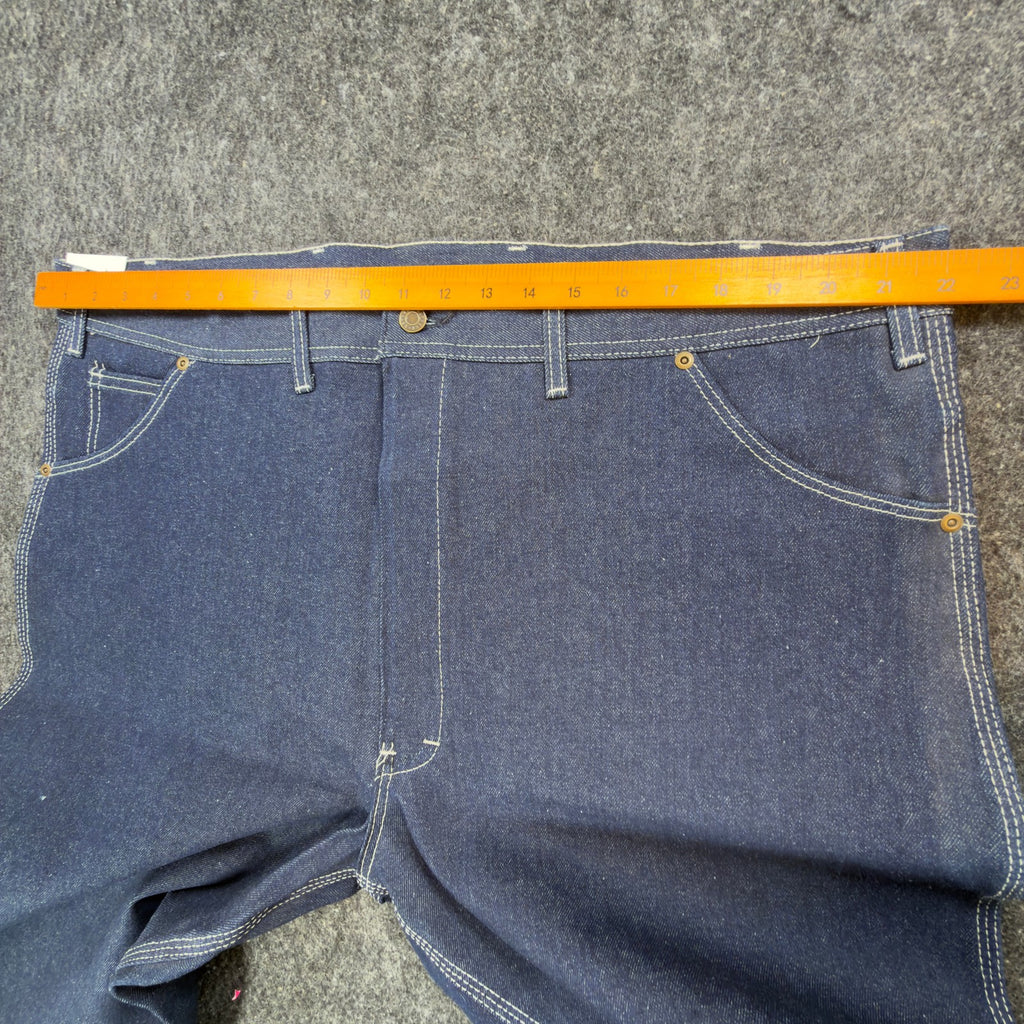 KEY Vintage 90s Dungaree Jeans Mens 44x30 USA Made Blue Denim NWT 1-402-41 - take2supply