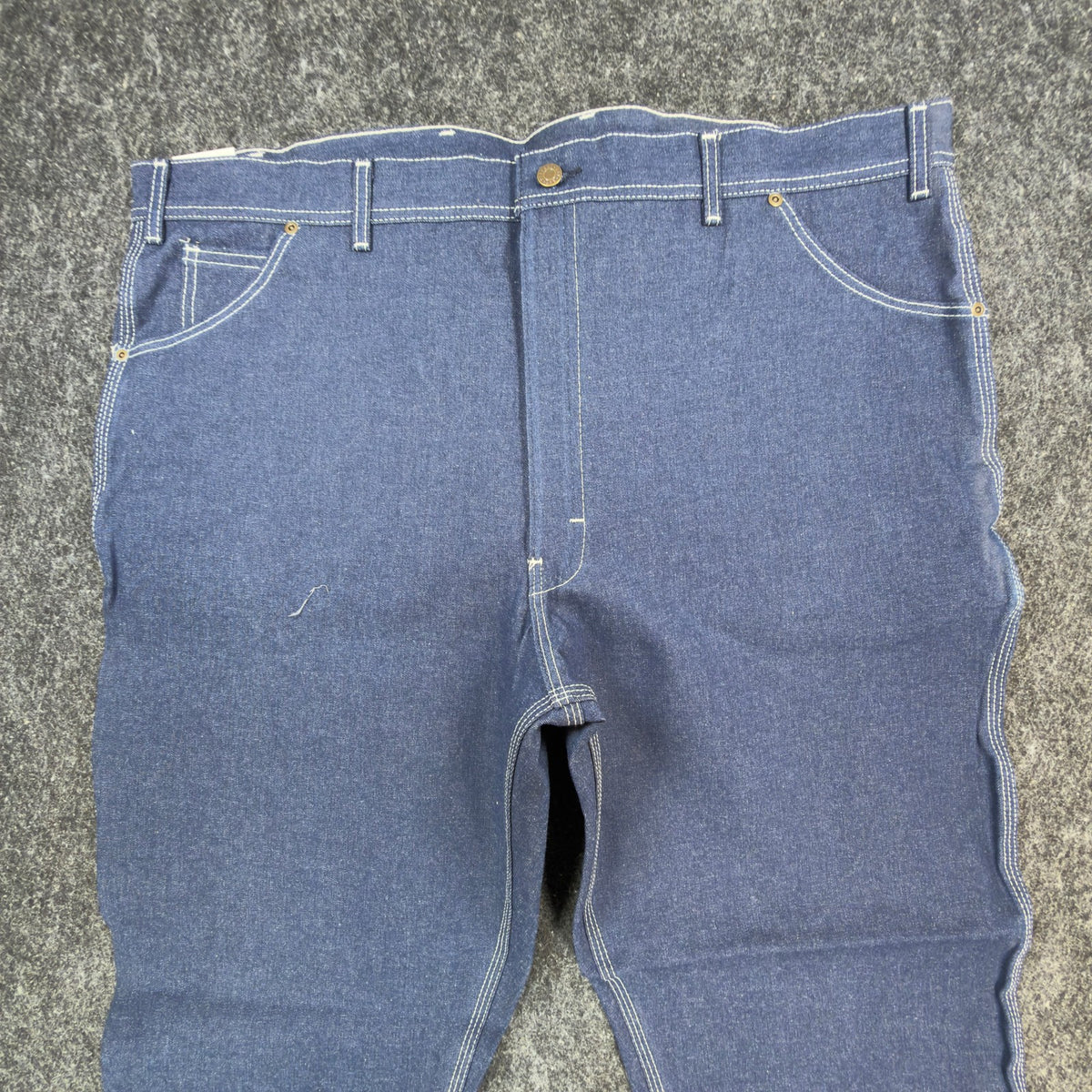 KEY Vintage 90s Dungaree Jeans Mens 44x32 USA Made Blue Denim NWT - take2supply