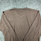 F/X Fusion V-Neck Sweater Mens XL Brown Heather Cotton Blend NWT - take2supply