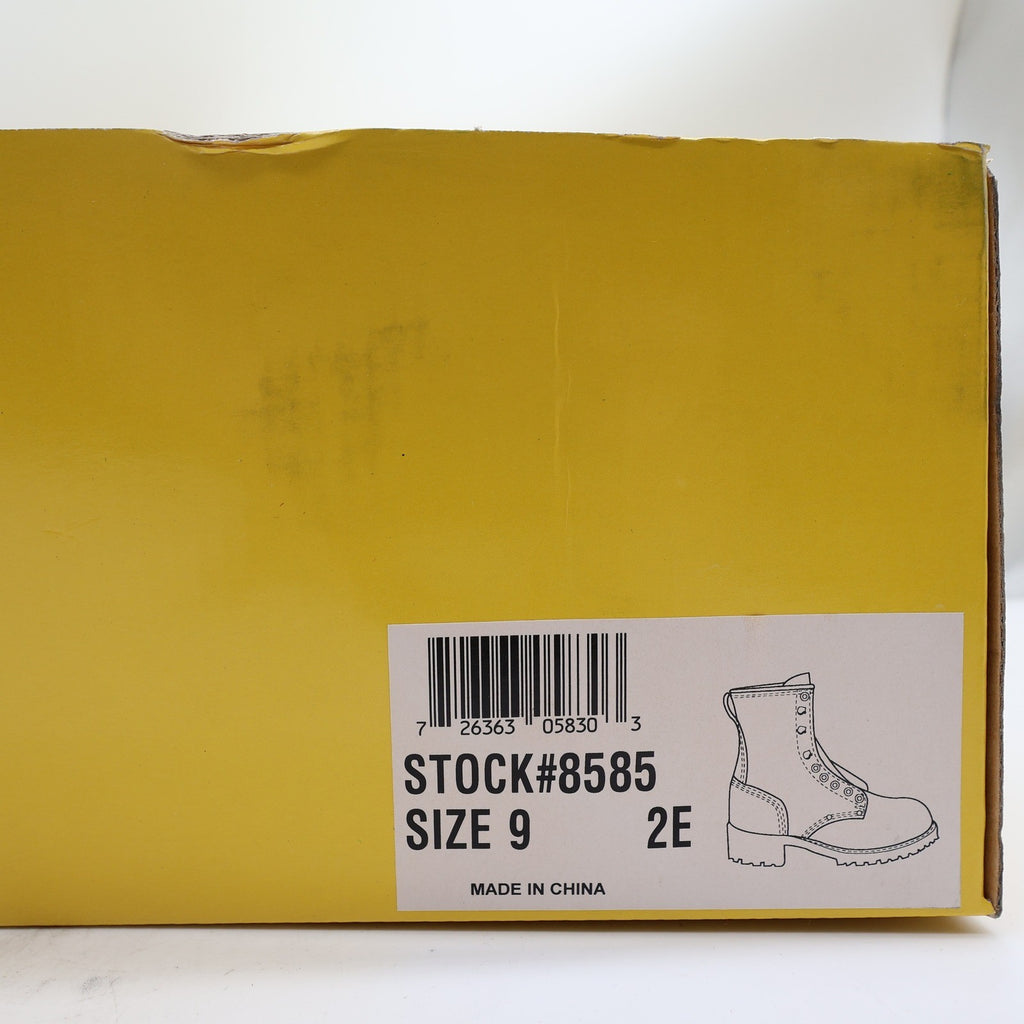 Carolina Logger Boots Mens 9 2E Brown Leather Steel Toe Work Boots NWT 8585 - take2supply